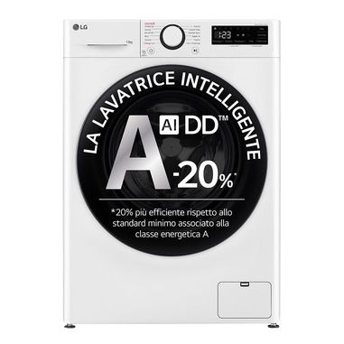 LG F4R3013NSWB Lavatrice 13kg AI DD, Classe A-20%,...