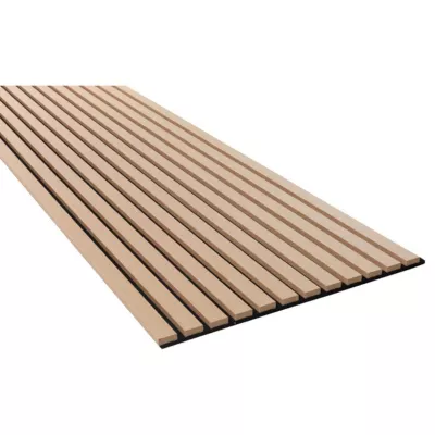 FibroTech Unika, Akustikpanel, lys eg, 35 mm lamel, 22x600x2440 mm