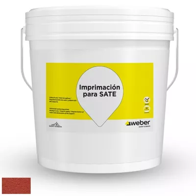 IMPRIMACIÓN DE FONDO WEBER SATE 20 KG ROJO