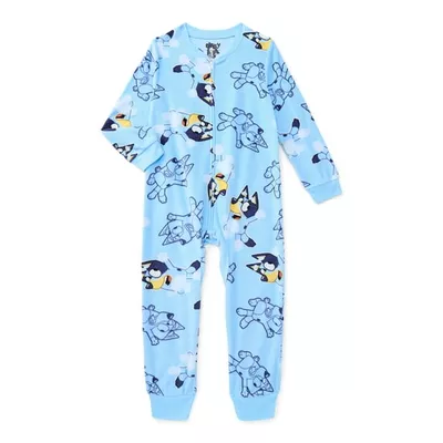 Bluey Kids Holiday Onesie Union Suit Pajamas, Sizes 4-12