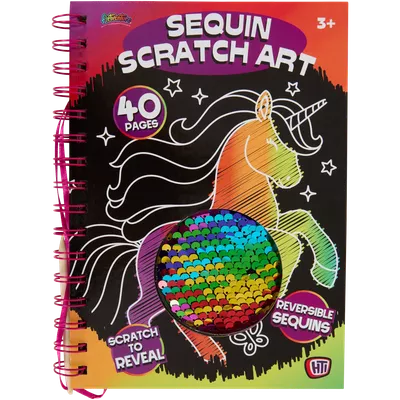 Vyškrabávací kniha s flitry