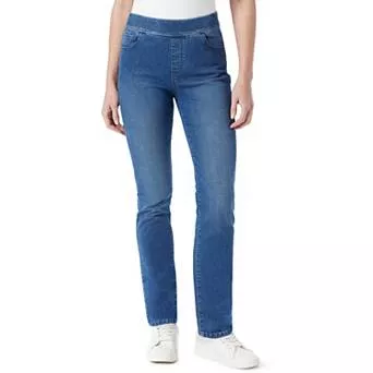 Petite Gloria Vanderbilt Amanda Pull-On Jeans