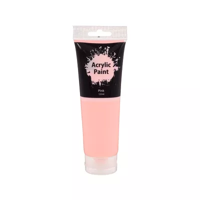 Acrylic Colour Paint Tube Pink 125mL
