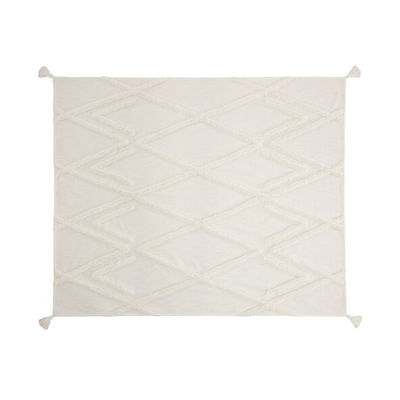 Boho Decke, weiß
