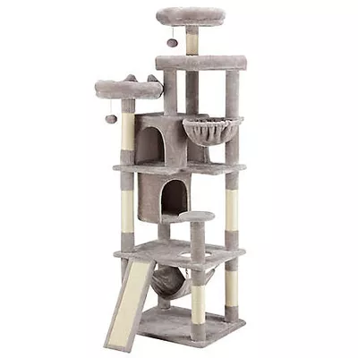 New!  Paws & Claws 6 ft. Climbing Cat Tower with Hammock