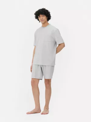 Camiseta con textura de manga corta con bolsillo