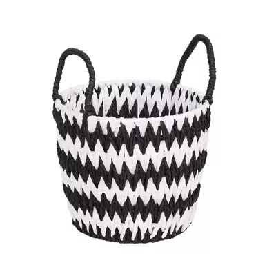 Striped Round PP Basket Small