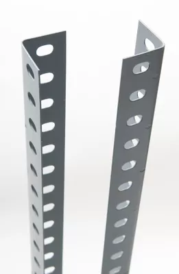 ANGULO RANURADO METAL GRIS 35 X 35 CM 3 METROS