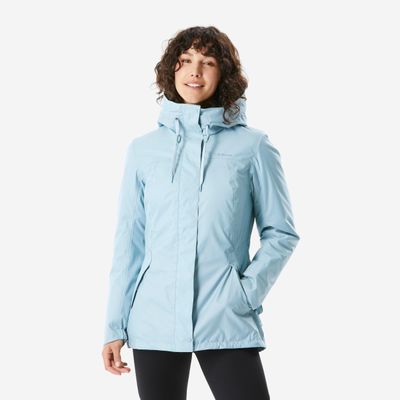Wanderjacke Damen -10 °C wasserdicht - NH500 blau