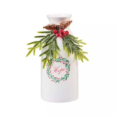 Christmas Vessel With Florals