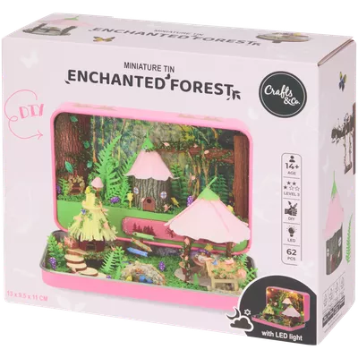 Miniaturní místnost v plechovce Crafts & Co