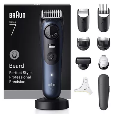 Braun BeardTrimmer 7 BT7540 regolabarba Batteria 4...