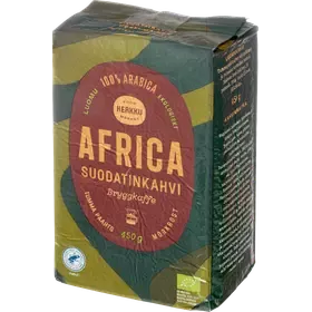Herkku Luomu Africa Suodatinkahvi 450 g tumma paahto