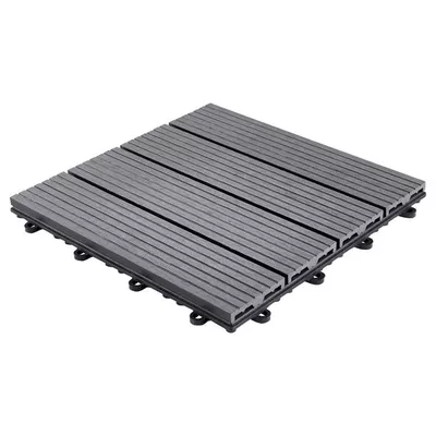 WPC-Holzfliesen Bavaro, 3m²-Paket, anthrazit