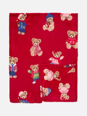 Manta suave con ositos de peluche