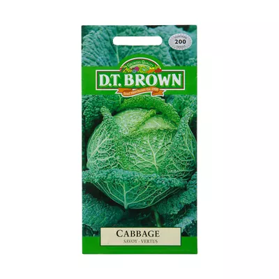 Dt Brown Savoy Vertus Cabbage Seeds 200pc