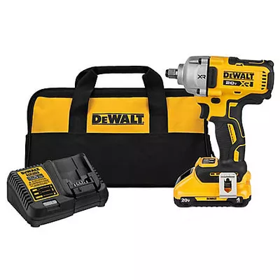 DEWALT 1/2 in. Drive 600 ft.-lb. 20V Mid-Range Brushless Impact Wrench Kit, DCF891Q1