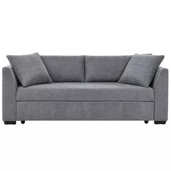 Thomasville Queen Sleeper Convertible Sofa Grey