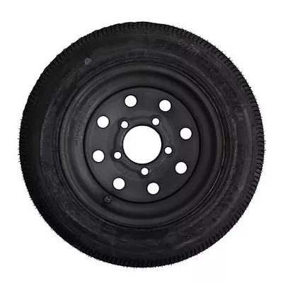 Carry-On Trailer 4.80-12 12 in. Bias 6-Ply Trailer Tire and Black Mod Wheel 5 Lug on 4.5 in