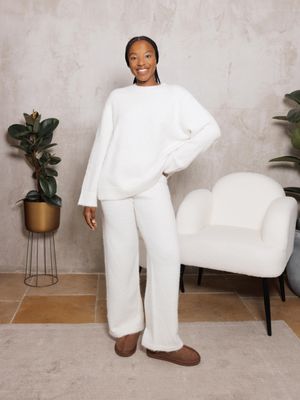 Pantalones rectos cálidos