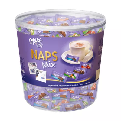Milka Minischokolade Naps Mix, 1kg