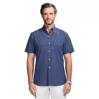 Men's IZOD Breeze Woven Short Sleeve Button-Down Shirt