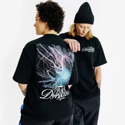 DECATHLON T-Shirt mit Grafik - schwarz