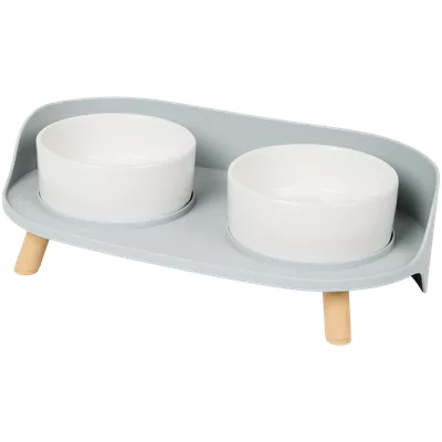 Dvojmiska na krmivo na nožičkách