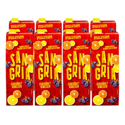 Sangria 7,0 % vol 1,5 Liter, 8er Pack