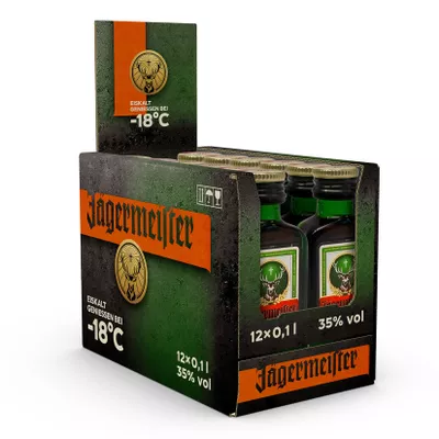 Jägermeister 35,0 % vol 100 ml, 12er Pack