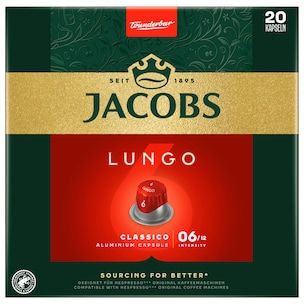 Jacobs Kaffeekapseln Lungo 6 Classico, 20...