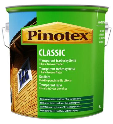 Pinotex, Transparent træbeskyttelse, pine, Classic, 5 L