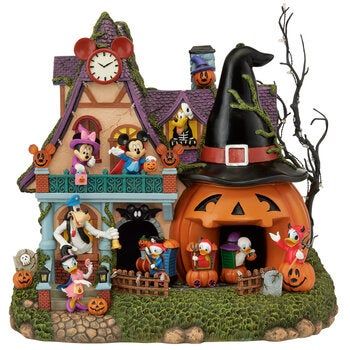 Disney Halloween Animated Pumpkin House With Lights And Music 33cm Tall