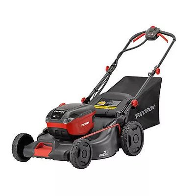 PRORUN 60V 21-in. Steel Deck Cordless Push Lawn Mower with 2.5 Ah Battery and Charger