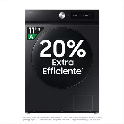 SAMSUNG - Lavatrice WW11DB7B94GBU3 11 Kg Classe A-NERO