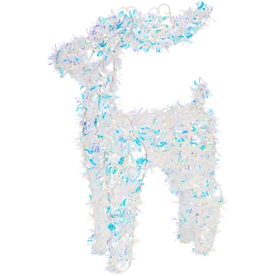 Třpytivý sob s LED osvětlením