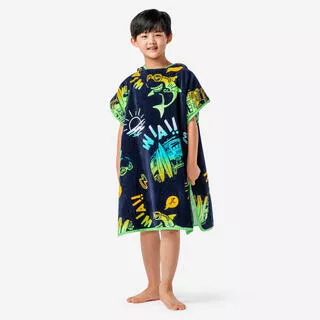 Poncho surf bambino 500 VANLIFE blu
