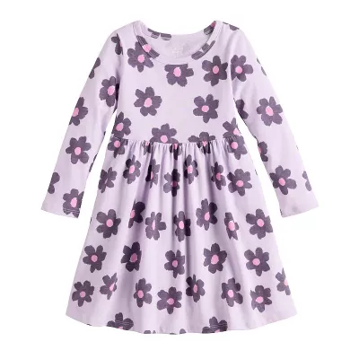 Girls 4-12 Jumping Beans® Long Sleeve Jersey Dress