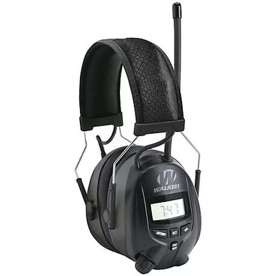 Walker's Game Ear Digital AM/FM Radio Earmuffs, 25 dB Noise Reduction Rating, 1-Pair