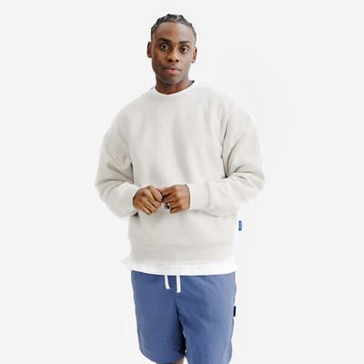 DECATHLON Sweatshirt Herren Rundhals - Elementals beige