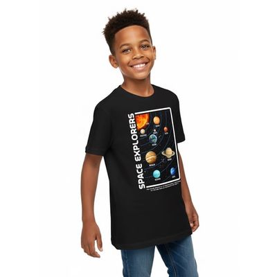 Wonder Nation, Boys' Graphic T-Shirt, Space Explorers, Sizes 4-18