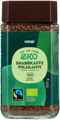 Coop pikakahvi luomu 100 g