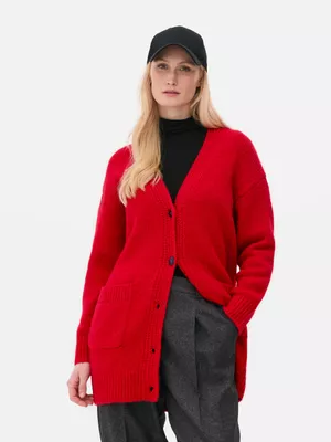 Cárdigan extragrande de punto