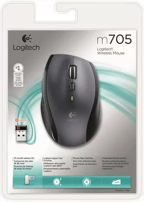 LOGITECH - Wireless Mouse M705-Silver