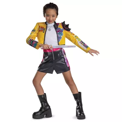 Netflix K-Pop Demon Hunters Rumi Halloween Costume for Children, Girls Size L (10/12), by Disguise