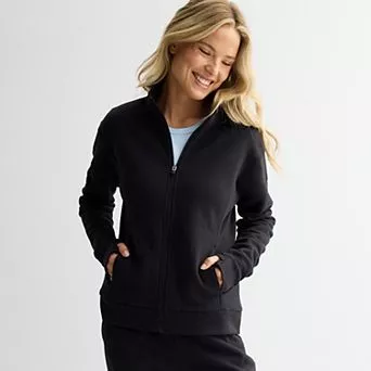 Women's Tek Gear® Ultrasoft Fleece Full Zip Mockneck Jacket