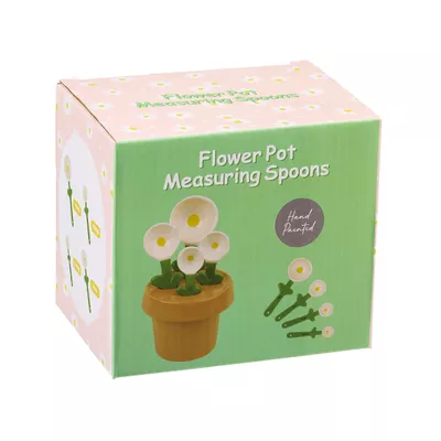 Daisy Measuring Spoons Flower Pot