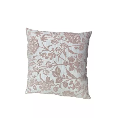 Velvet Blooms Cushion Yellow/Pink