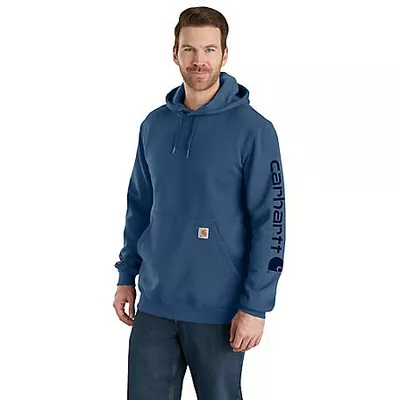 Carhartt Men's K288 Signature Logo Hooded Sweatshirt