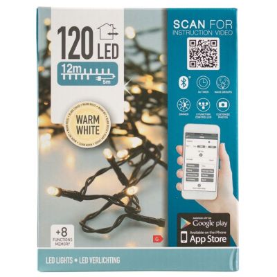Lyskæde, 12 m, 120 LED